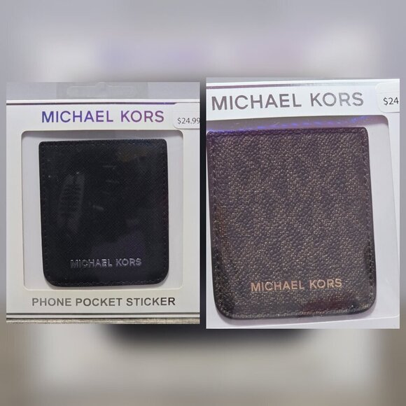 Michael Kors Other - 2 Lot Bundle Black or Brown Michael Kors Wallet Stickers Brand New